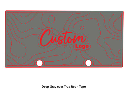 Dura-Deck Ranger RT188 custom eva foam bass boat flooring in deep gray over true red topo pattern