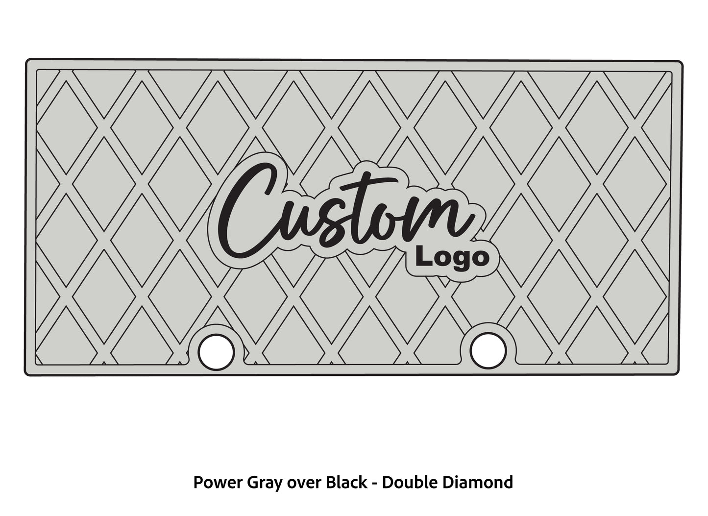 Dura-deck ranger rt 188 custom eva foam bass boat flooring in power gray over black double diamond pattern