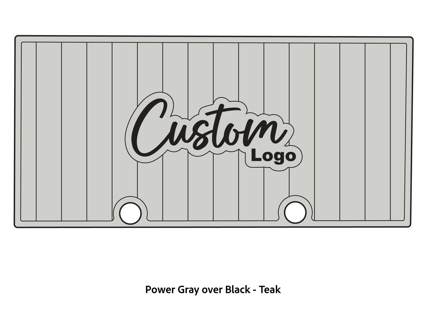 Dura-Deck ranger rt 188 custom eva foam bass boat flooring in power gray over black teak pattern