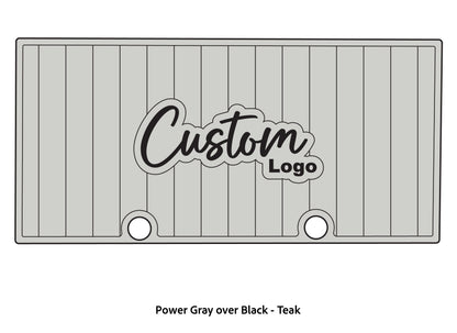 Dura-Deck ranger rt 188 custom eva foam bass boat flooring in power gray over black teak pattern