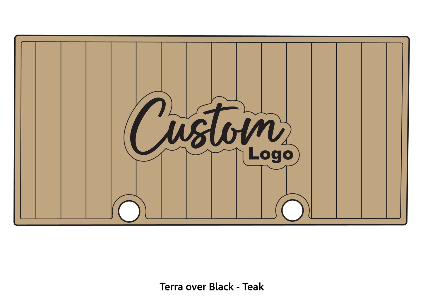 Dura-deck ranger rt 188 custom eva foam bass boat flooring in terra over black teak pattern