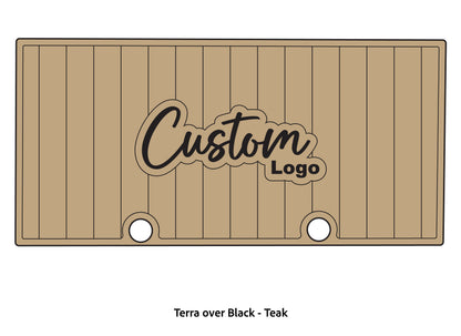 Dura-deck ranger rt 188 custom eva foam bass boat flooring in terra over black teak pattern