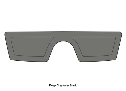 Dura-Deck splash wheel pad in deep gray over black