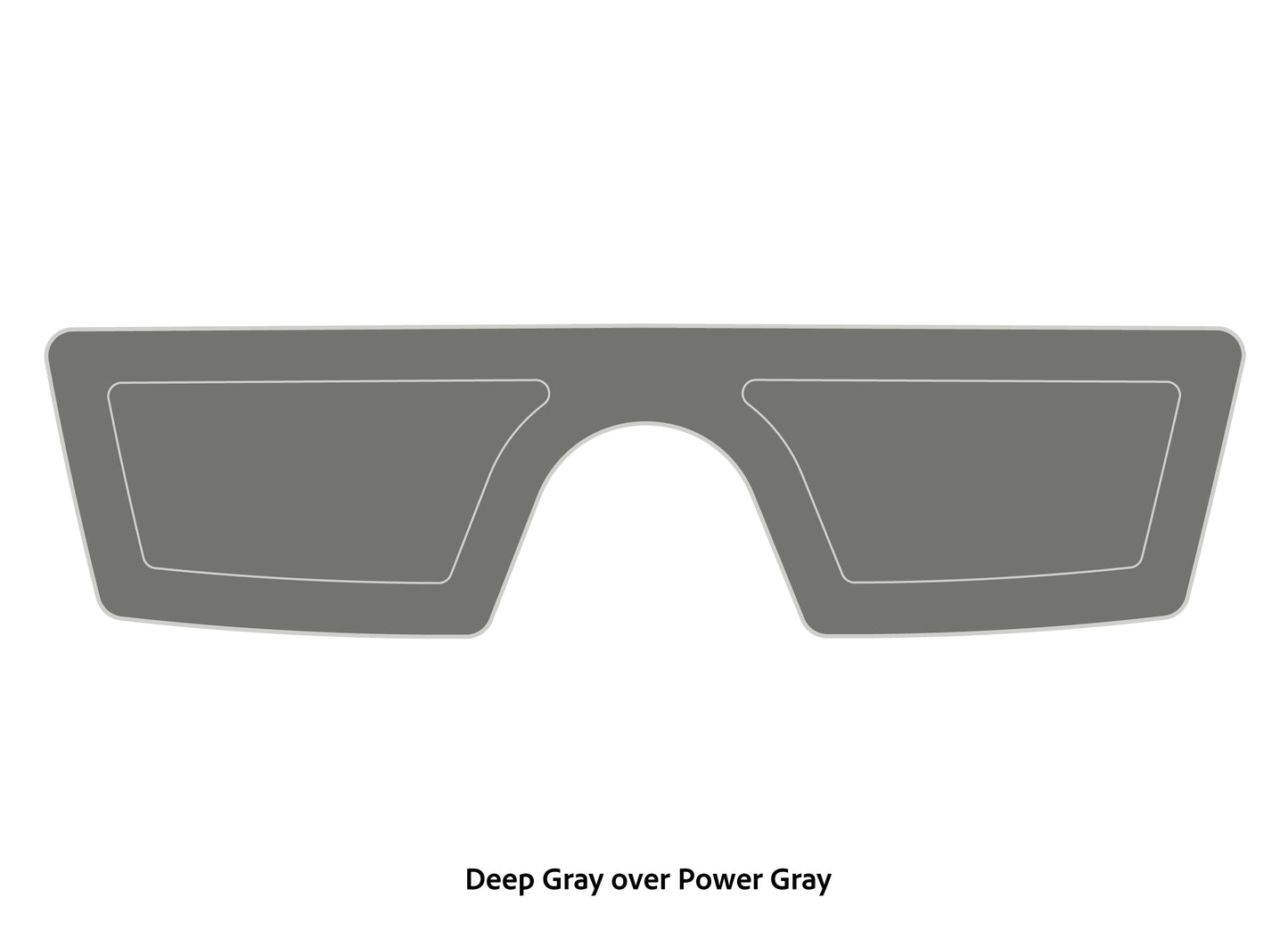 Dura-deck phoenix splash wheel pad deep gray over power gray