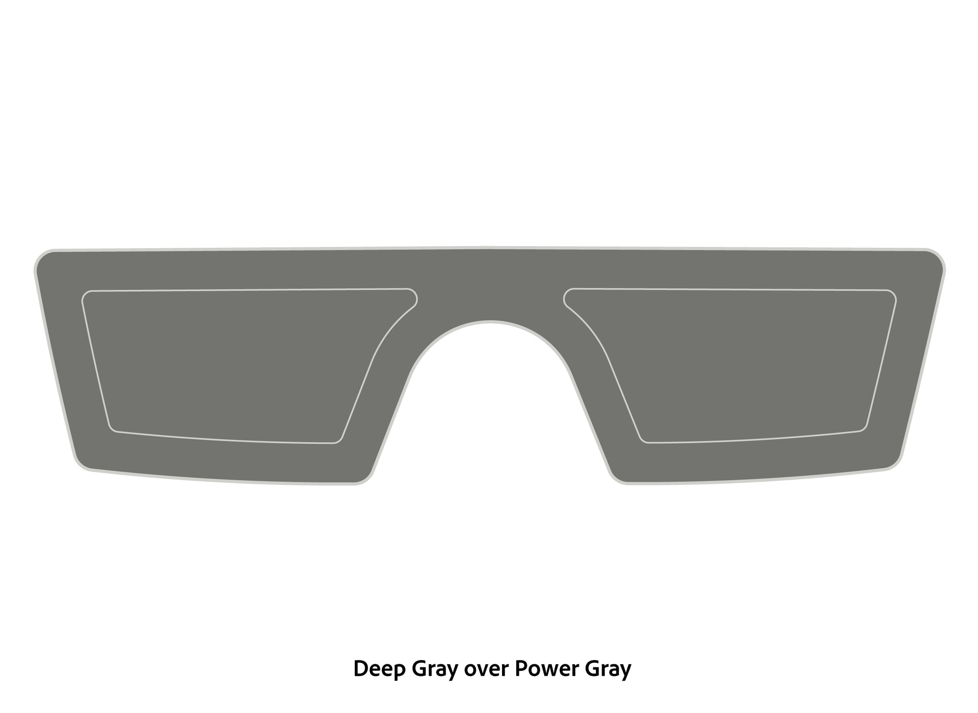 Dura-deck phoenix splash wheel pad deep gray over power gray
