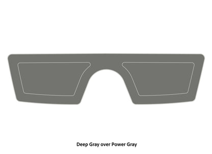 Dura-deck phoenix splash wheel pad deep gray over power gray