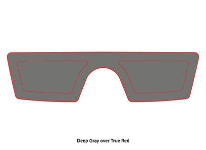 Dura-Deck Phoenix eva foam splash wheel pad deep gray over true red