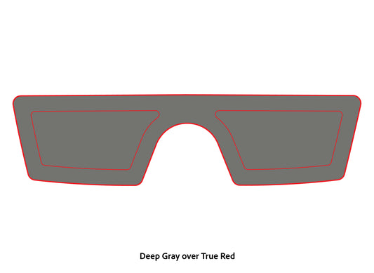Dura-Deck Phoenix eva foam splash wheel pad deep gray over true red