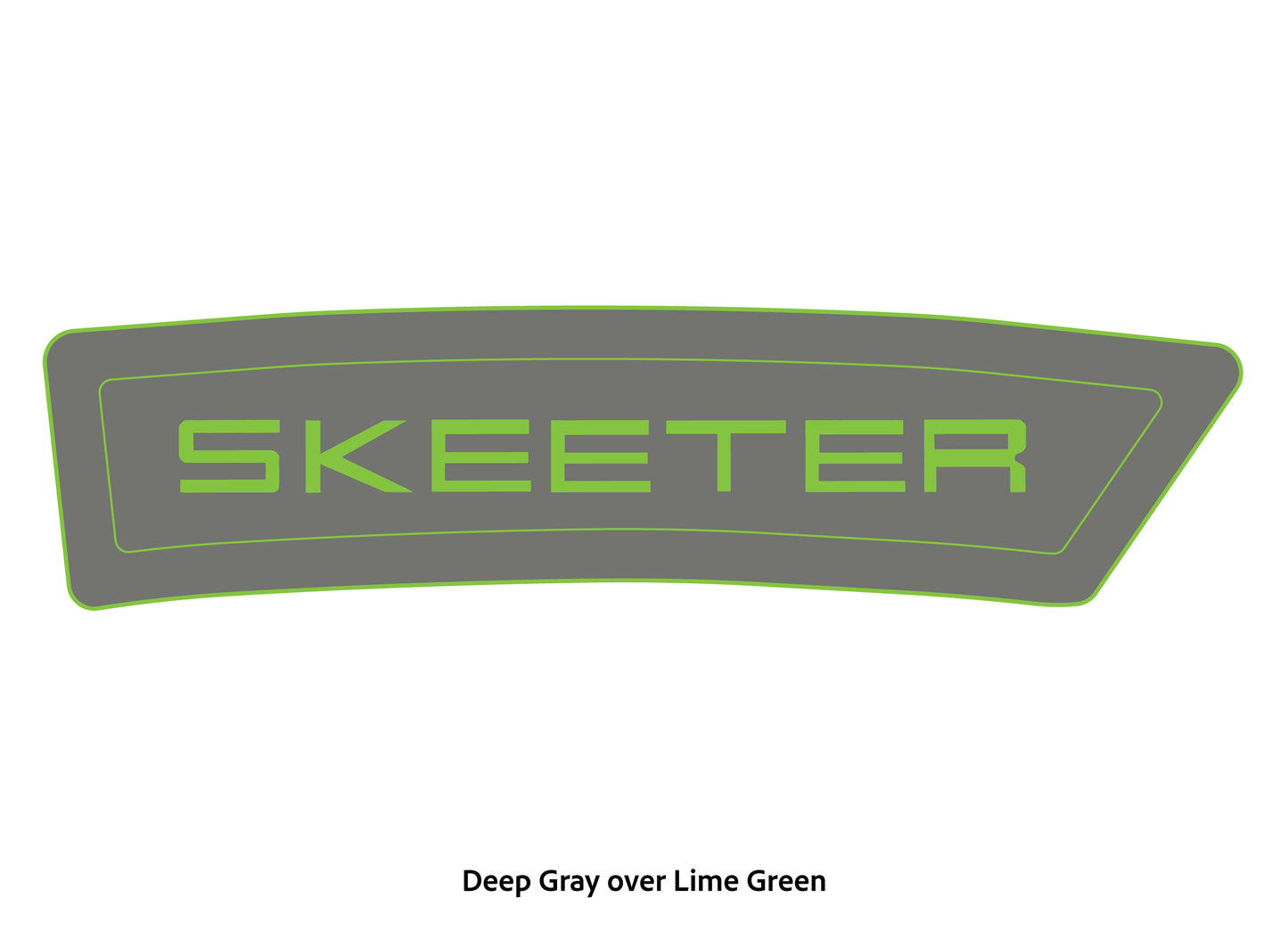 Dura-deck skeeter eva foam bow step pad step in deep gray in lime green