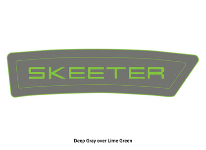 Dura-deck skeeter eva foam bow step pad step in deep gray in lime green