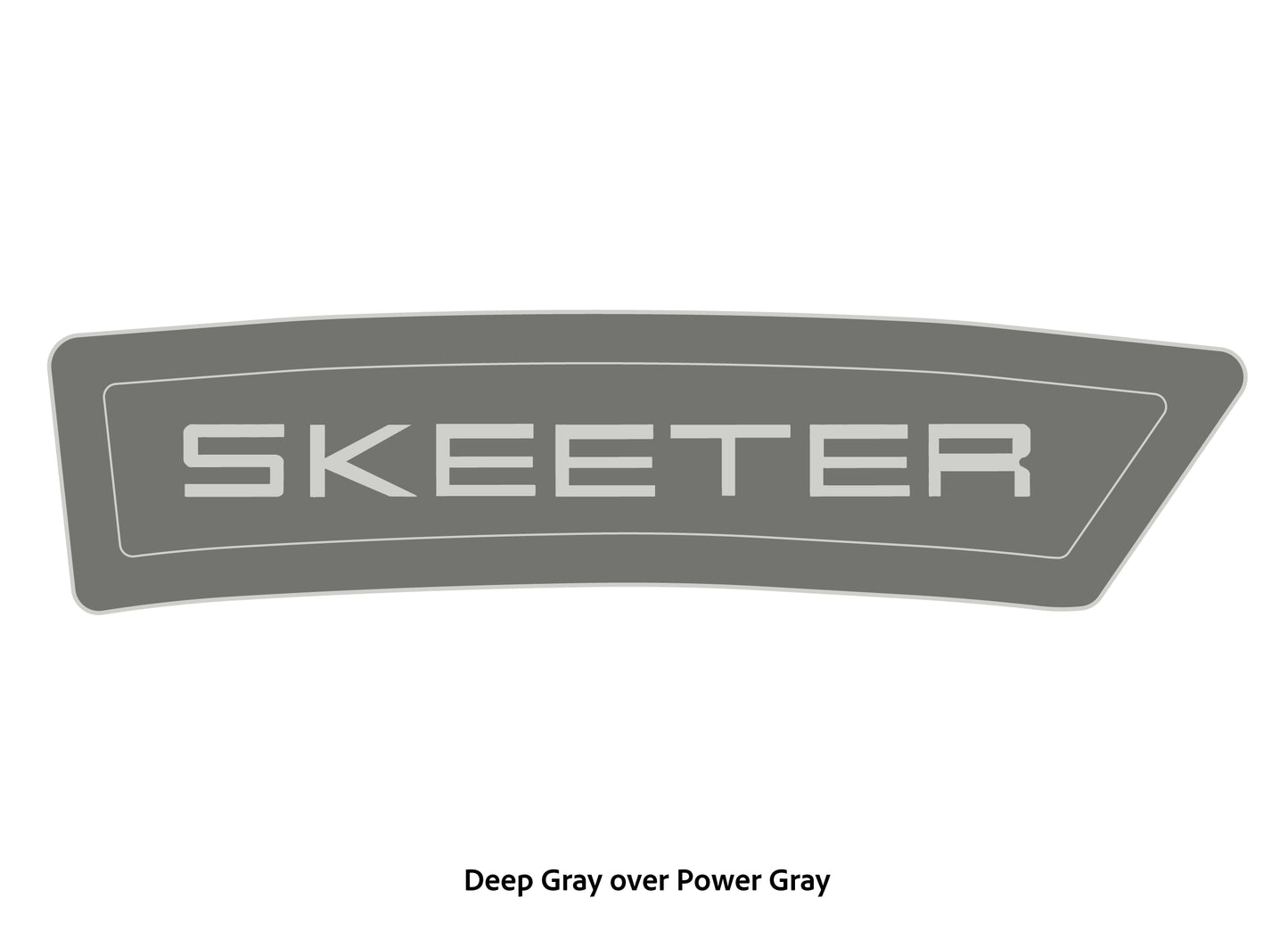 Dura-Deck Skeeter eva foam bow step pad set in deep gray over black