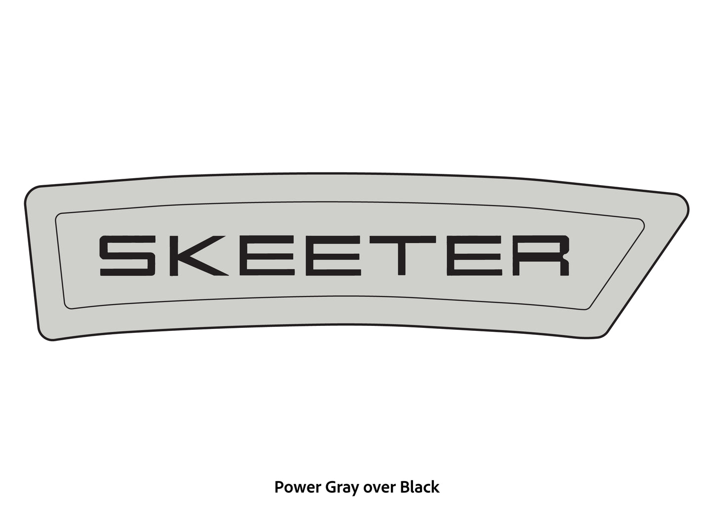 Dura-Deck Skeeter eva foam bow step pad set in power gray over black