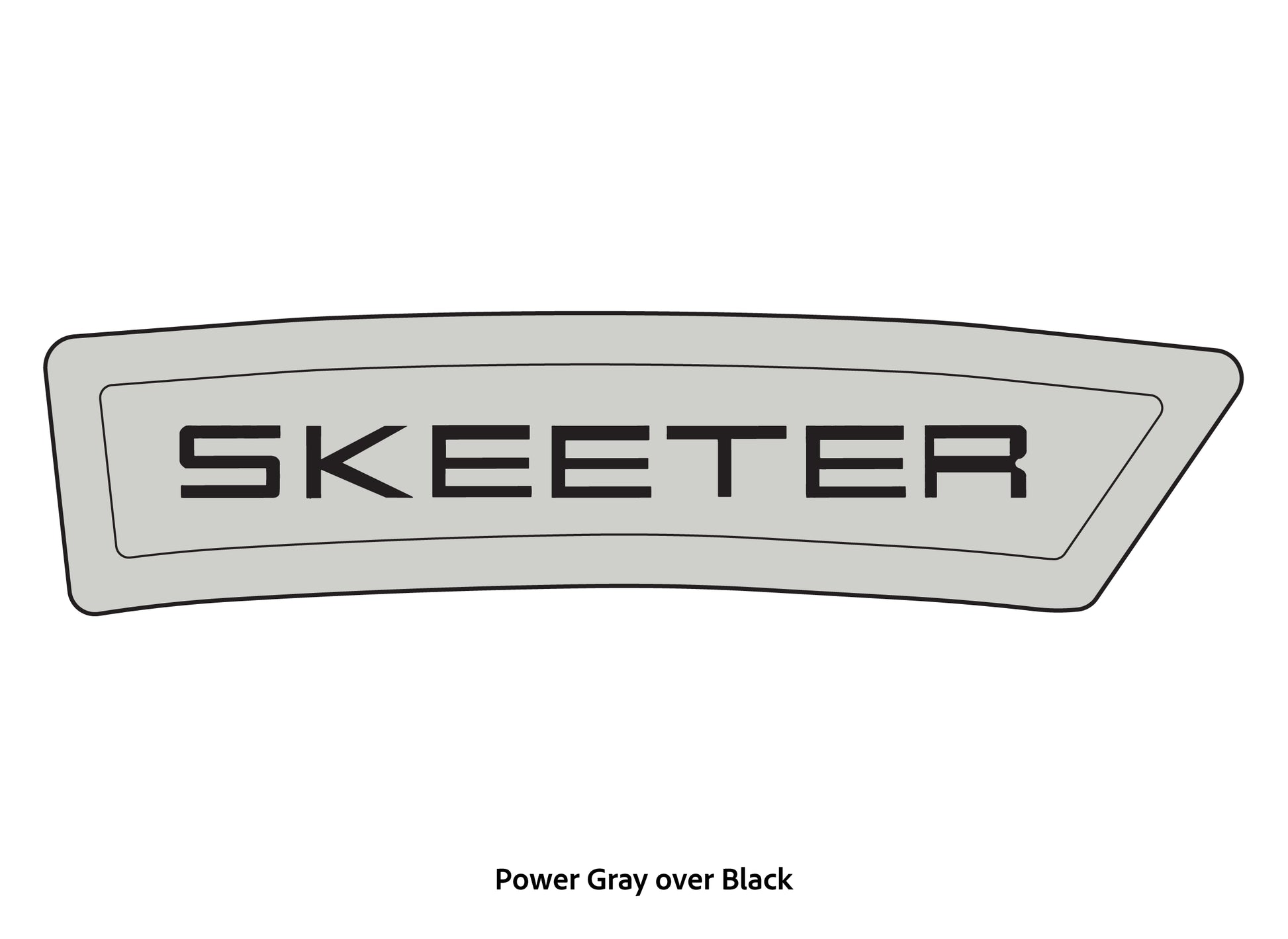 Dura-Deck Skeeter eva foam bow step pad set in power gray over black