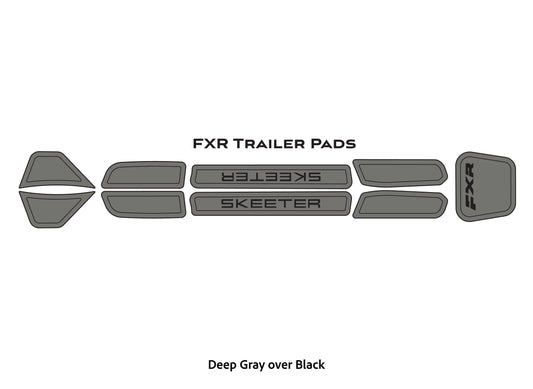 Dura-Deck Skeeter EVA foam FXR tailer pad set in deep gray over black
